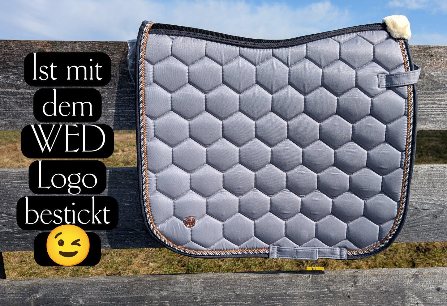 👑Working Equitation🦄 Schabracke "WED - Working Equitation Deutschland", WB Dressur, neu