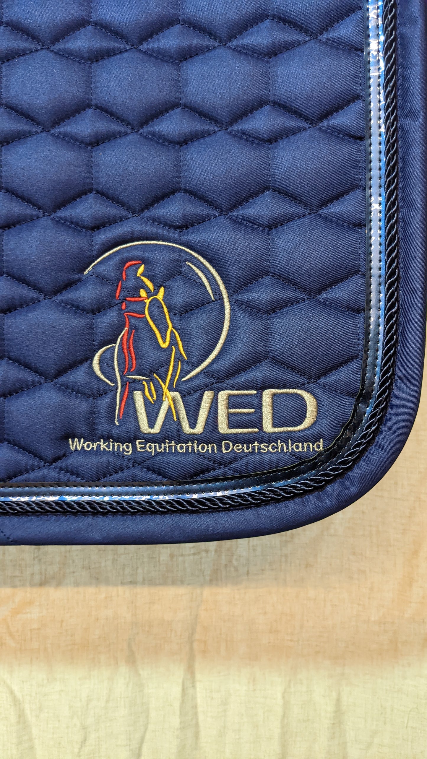 👑Working Equitation🦄 Schabracke "WED - Working Equitation Deutschland", WB Dressur, neu