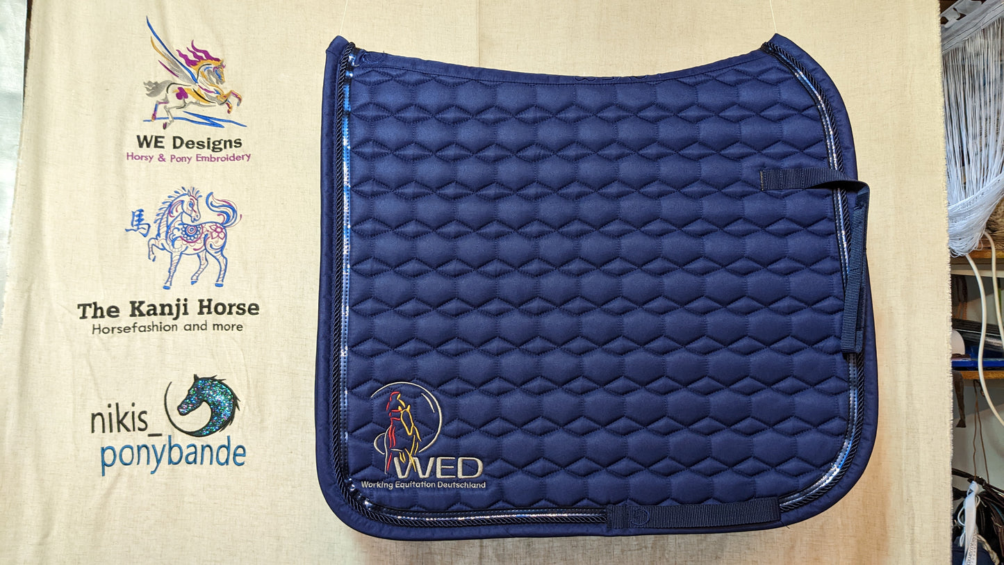 👑Working Equitation🦄 Schabracke "WED - Working Equitation Deutschland", WB Dressur, neu