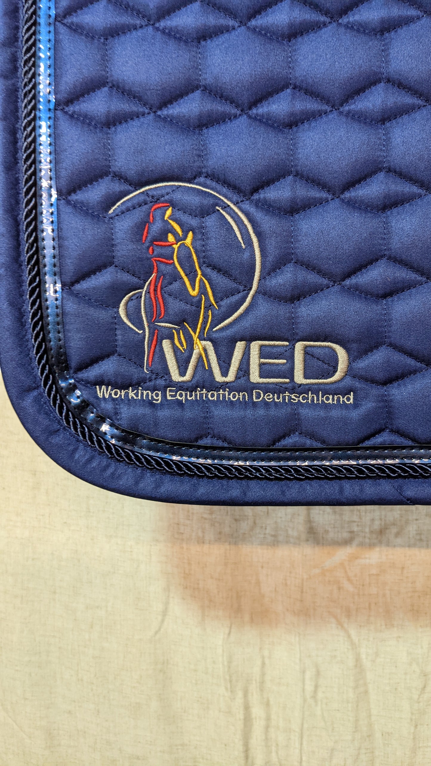 👑Working Equitation🦄 Schabracke "WED - Working Equitation Deutschland", WB Dressur, neu