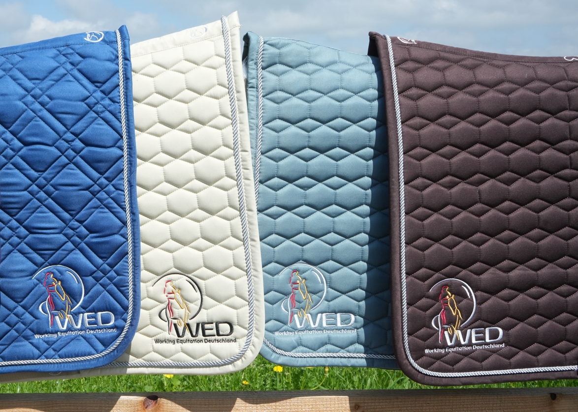 👑Working Equitation🦄 Schabracke "WED - Working Equitation Deutschland", WB Dressur, neu